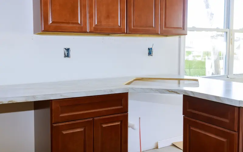 Installing new kitchen formica counter top is remodeling